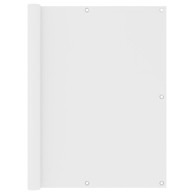 Balkonski zastor bijeli 120 x 300 cm od tkanine Oxford