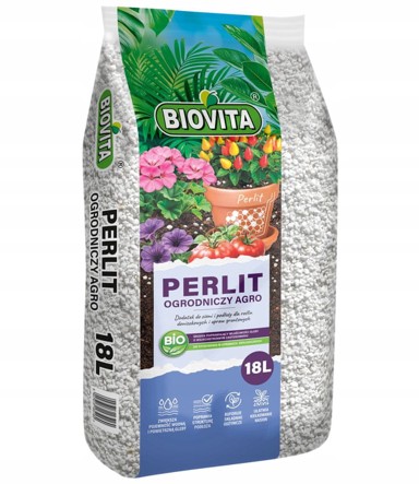 BIOVITA Vrtni perlit za rahljenje tla 18 l, bijeli