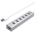 UNITEK Hub Y-3090, USB 3.2 Gen 1 Type-A, 5000 Mbit/s, srebrni