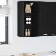 Viseći ormarić s policom Riga 40 x 29.5 x 80 cm, crni hrast