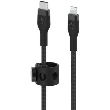 BELKIN Kabel Flex CAA011bt2MBK, crni, Lightning/USB-C, 15W, 2m, mfi