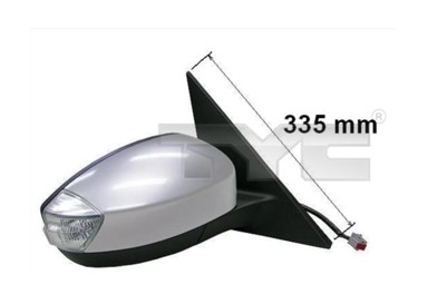 TYC Retrovizor Ford Galaxy 06-, lijevi, električni, grijani, žmigavac