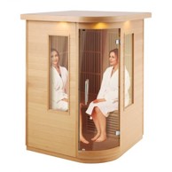 VEVOR Sauna za 2 osobe, 1376 x 1376 x 1900 mm, drvena