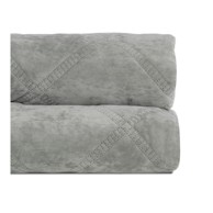 IXIA Prljavo zeleni prošiven prekrivač od samta 180x260 cm 