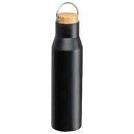 MACMA Termo boca metalna s drvenim poklopcem 550 ml, crna