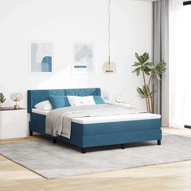 Boxspring krevet s oprugama i madracem, 100x200 cm, crni