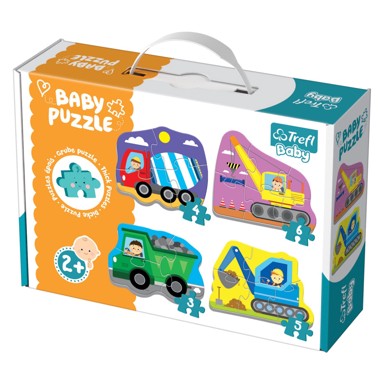 TREFL Baby puzzle radna vozila (3,4,5,6)