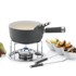 KELA Set za fondue od sira KL 16564 Lancy, keramika, sivi, 1 l