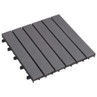 Pločice za decking, 20 kom, 30 x 30 cm, akacijsko drvo, siva