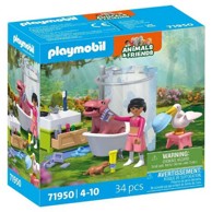 PLAYMOBIL Set za slaganje Kupanje nilskog konja Animals & Friends 71950