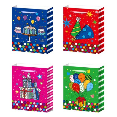 Rođendanska 3D vrećica, 40x30x12cm, 4s