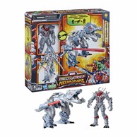 MARVEL Mech Strike Mechasaurs Ultron Primeval i T-R3X transformacija