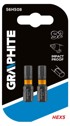 GRAPHITE Udarni bit HEX5, 25 mm, 2 komada
