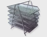 NET Ladice za papir LD01-59-5, 5 dijelova, srebrne