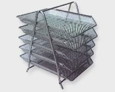 NET Ladice za papir LD01-59-5, 5 dijelova, srebrne