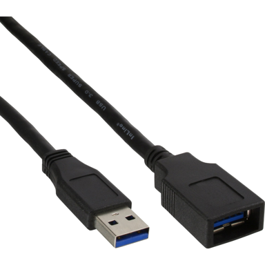 INLINE USB-A kabel B-35620, USB 3.2 Gen 1, 2 m, crni