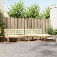 Set vanjskih sofa s jastukom, 4-dijelni, poliester, bijela