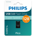 PHILIPS USB memorijski pogon Pico, 128 GB, USB Tip-A 3.2 Gen 1, crni