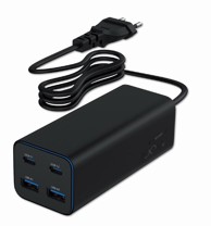GEMBIRD Punjač TA-UC-2A2C-PD100-01-BK, 100W, 2x USB-A + 2x USB-C, crni