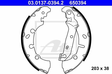 ATE Pakne FORD 03.0137-0394.2, m-2, fusion 02 203×38