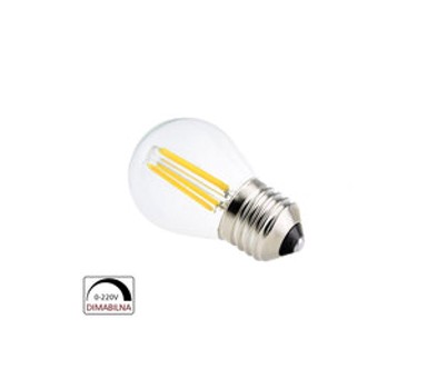 X-LIGHT Retro Filament LED žarulja G45 E27, 4W, 2700K, 360 lm, dimabilna, toplo bijela