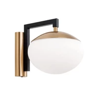 Zidna svjetiljka Josephine, 1×E27, LED, 230 V, crna