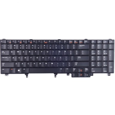 DELL Gaming tipkovnica E6520 E6530 E5520, LED pozadinsko osvjetljenje, crna