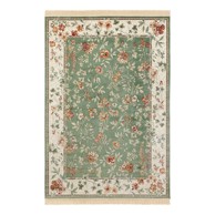 NOURISTAN Zeleni/krem tepih viskozan 195x300 cm Oriental