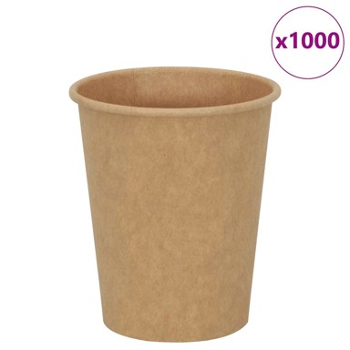 Papirnate šalice za kavu, 1000 kom, 12 oz, 300 ml, smeđe
