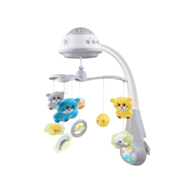 Glazbeni vrtuljak s projektorom, plavi, 500 melodija i životinjski zvukovi