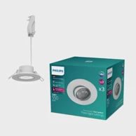 PHILIPS Cilantro ugradbeni led reflektor step dim 070 5w 4000k bijela 3pk