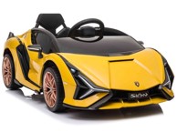 Auto na akumulator Lamborghini Sian, žuti