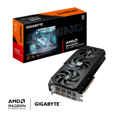 GIGABYTE Grafička kartica Radeon RX 9070 GRE GAMING OC 12G, 12 GB GDDR6, PCIe 5.0, crna