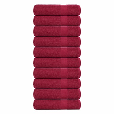 Ručnici za tuširanje 10 kom bordo 70x140 cm 360 gsm 100% pamuk