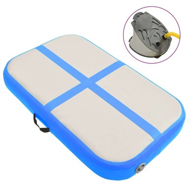 Strunjača na napuhavanje s crpkom, 60 x 100 x 20 cm, PVC, plava