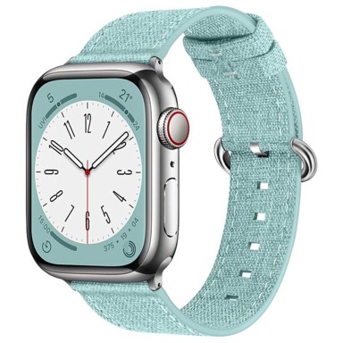 BStrap Denim remen za Apple Watch 42/44/45mm, light green