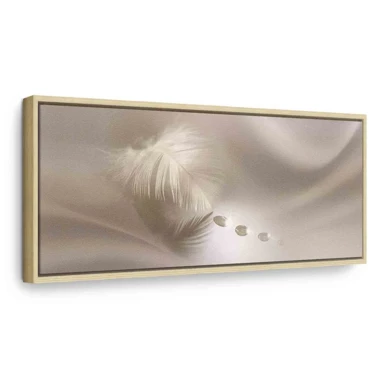 Slika Delicate Feather, 120x40 cm