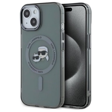KARL LAGERFELD Maskica MagSafe za Apple iPhone 15, crna