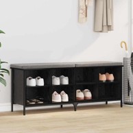 Ormar za cipele s policom 131 x 35 x 50 cm, crni hrast