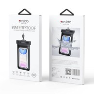 YESIDO Vodootporna torbica WB10 IPX8 za telefon, crna