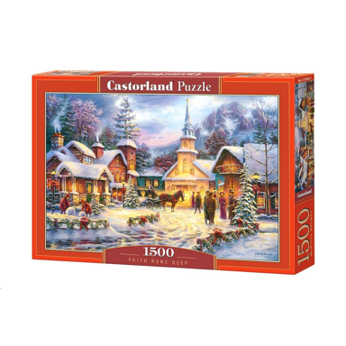 CASTORLAND Puzzle Faith Runs Deep, 1500 kom., Božić