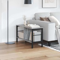 Polica, 82 x 32 x 47 cm, konstruirano drvo, siva sonoma