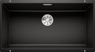 BLANCO Sudoper Subline 800-U InFino, Silgranit, crna