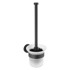 WENKO Mat crna staklena zidna WC četka Bosio