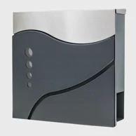 AWTOOLS Poštanski sandučić s utorom za novine mod.53 370×370×105 mm, antracit i nehrđajući čelik