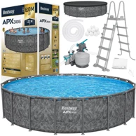 BESTWAY Bazen s okvirom APX365 610x132 cm 561KE, sivi