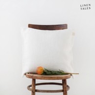LINEN TALES Bijela lanena jastučnica , 45 x 45 cm