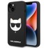 KARL LAGERFELD Maska Silicone Choupette Head, iPhone 14 Plus 6.7, crna