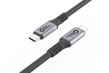 Premium USB-C kabel, 0.25 m, 20 Gbps, 100 W