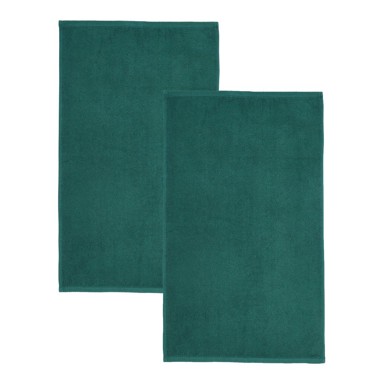 CATHERINE LANSFIELD Tamno zeleni brzosušeći/od frotira pamučni ručnici u setu 2 kom 90x140 cm Quick Dry